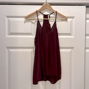 Bellatrix Maroon Top Size Small